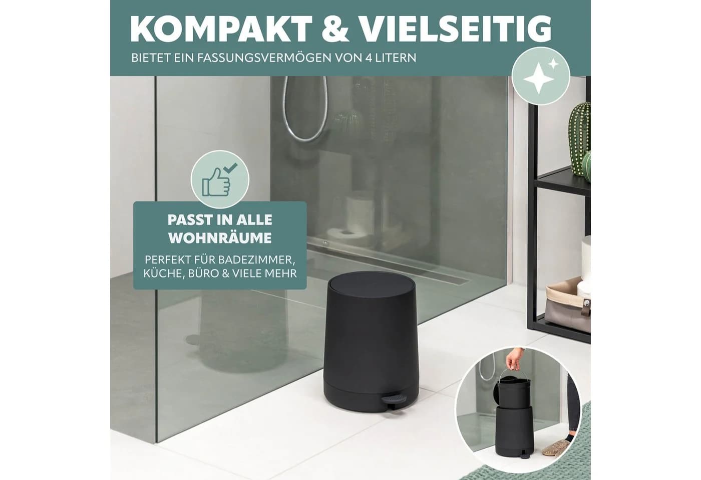 eluno Badaccessoire-Set 5tlg. Soft-Touch - Bild 4