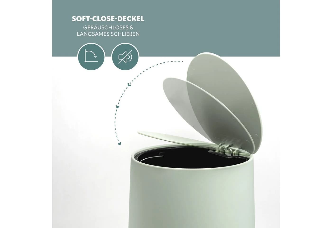 eluno Badaccessoire-Set TESERO 2tlg. Soft-Touch in Salbei - Bild 5