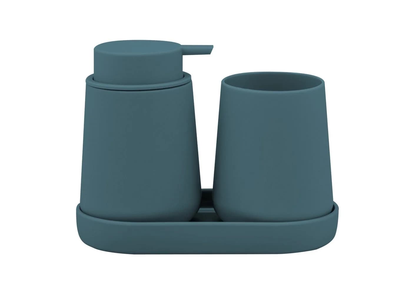 eluno Badaccessoire-Set TESERO 3tlg. Blau Soft-Touch - Bild 2