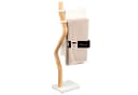 eluno Handtuchhalter freistehend 2 Stangen FSC-Holz weiß Bild 2