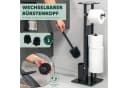 eluno WC-Garnitur freistehend 4in1 Edelstahl Schwarz Bild 5