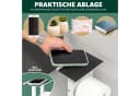 eluno WC-Garnitur freistehend Edelstahl Glas 4in1 Weiß Bild 3