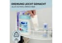 eluno Waschbeckenunterschrank Weiß Metall mit Rollen Bild 4