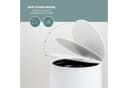 eluno Kosmetikeimer TESERO Treteimer 4L Weiß Soft-Touch Bild 4