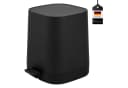 eluno Kosmetikeimer Valona Treteimer 4,5L Schwarz Soft-Touch Bild 2