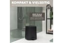 eluno Kosmetikeimer Valona Treteimer 4,5L Schwarz Soft-Touch Bild 3