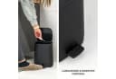eluno Kosmetikeimer Valona Treteimer 4,5L Schwarz Soft-Touch Bild 5