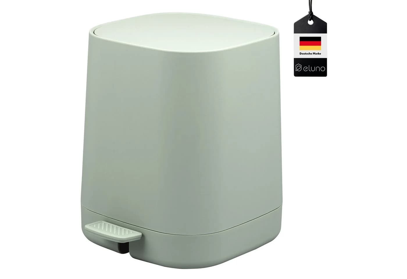 eluno Kosmetikeimer Valona Treteimer 4,5L Salbei Soft-Touch - Bild 2
