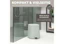 eluno Kosmetikeimer Valona Treteimer 4,5L Salbei Soft-Touch Bild 3