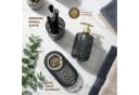 eluno Badaccessoire-Set BURANO 3tlg. Schwarz Gold Glas Bild 4