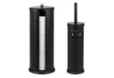 eluno Badaccessoire-Set AGLIANO 2tlg. Schwarz Loch-Dekor Bild 2