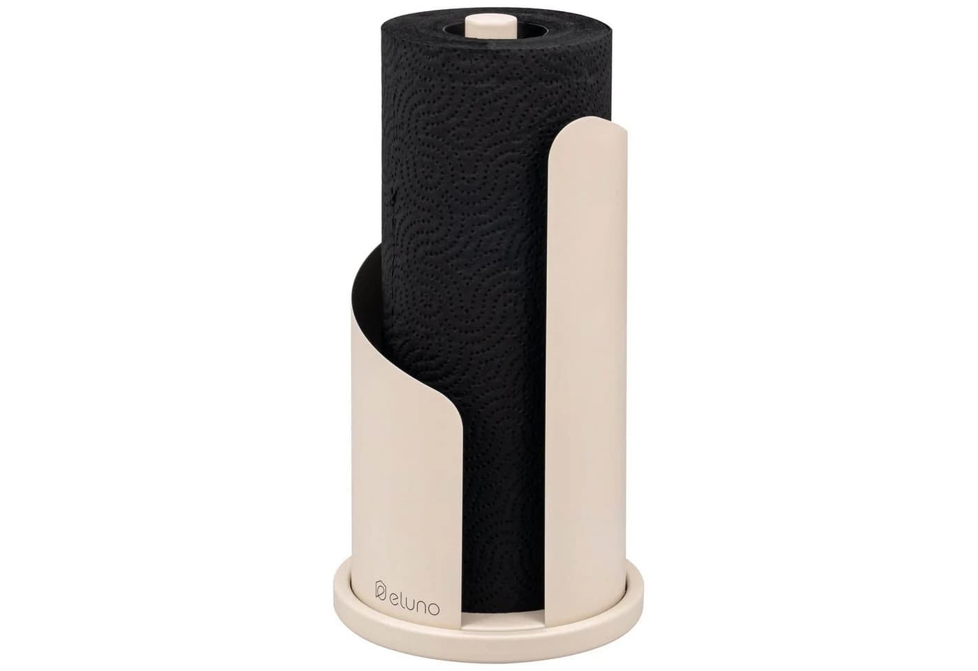 eluno Küchenrollenhalter Beige Edelstahl mit standfestem Sockel - Bild 2