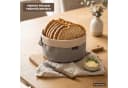 eluno Brotkorb NOVARA 2er Set Rund Beige Braun Kunstlederlasche Bild 4