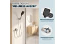eluno Handbrause 3-tlg. inkl. Brauseschlauch und Wandhalterung Schwarz Bild 5