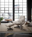 Sessel ANDREUS Beige mit Wippfunktion und 360 Grad drehbar Bild 1