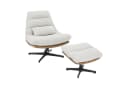 Sessel ANDREUS Beige mit Wippfunktion und 360 Grad drehbar Bild 2