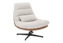 Sessel ANDREUS Beige mit Wippfunktion und 360 Grad drehbar Bild 5