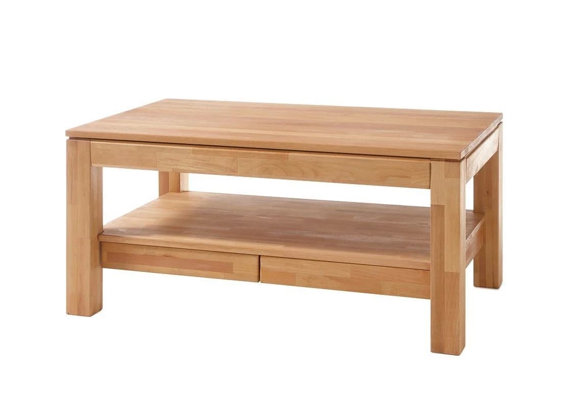 MCA furniture Couchtisch Gordon Kernbuche Massiv mit Schubkästen - Bild 2