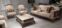 Xlmoebel Polstergarnitur 4-tlg. Barock Sofa-Ensemble Beige/Braun Bild 2
