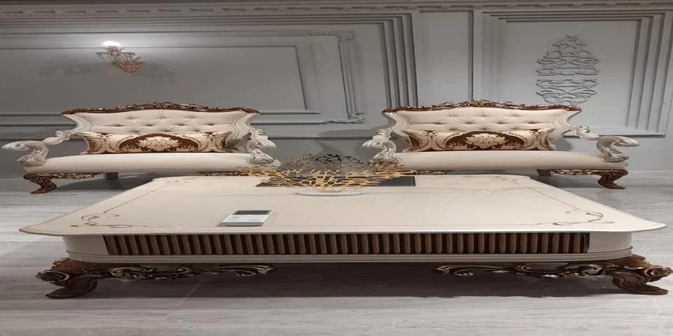 Xlmoebel Polstergarnitur 4-tlg. Barock Sofa-Ensemble Beige/Braun - Bild 3