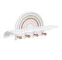 Basera® Kinder-Wandgarderobe Regenbogen-Design MDF und Kiefer Bild 1