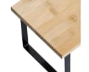 Basera® Regal aus Bambus und schwarzem Metallgestell, stapelbar Bild 1