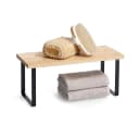 Basera® Regal aus Bambus und schwarzem Metallgestell, stapelbar Bild 5