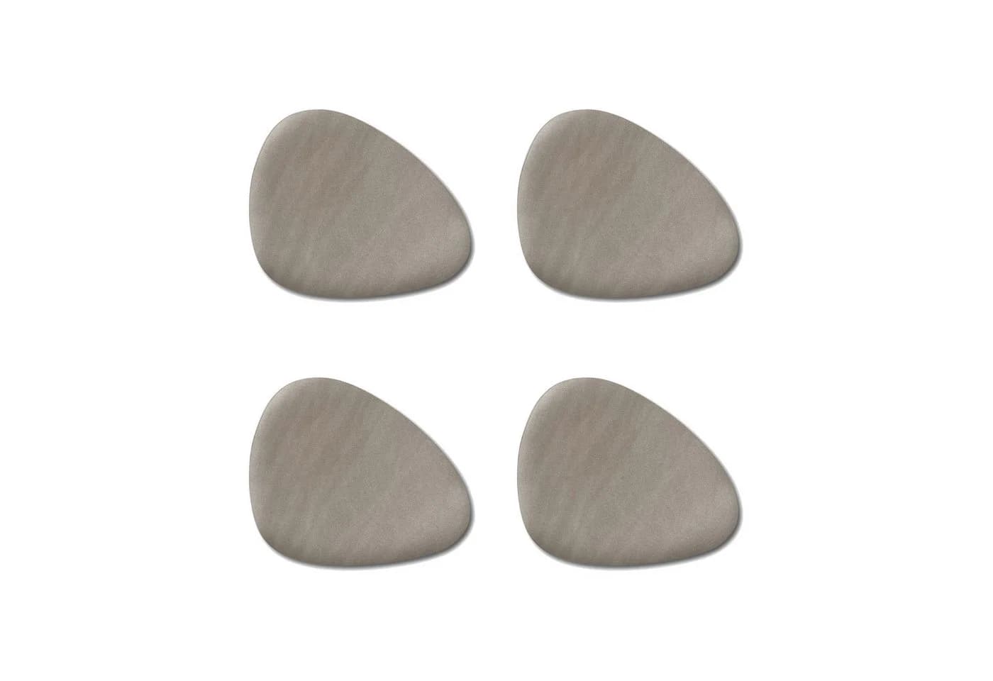 Basera® Platzset 4er-Set Kunstleder Gebogen Metallic Taupe - Bild 2