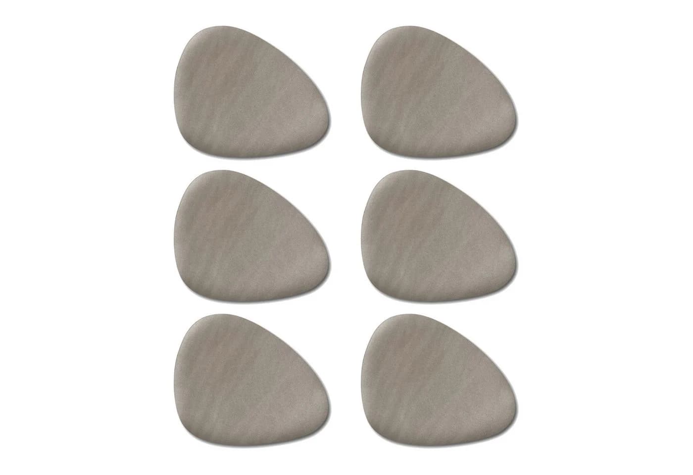 Basera® Platzset 6er-Set Kunstleder Gebogen Metallic Taupe - Bild 2