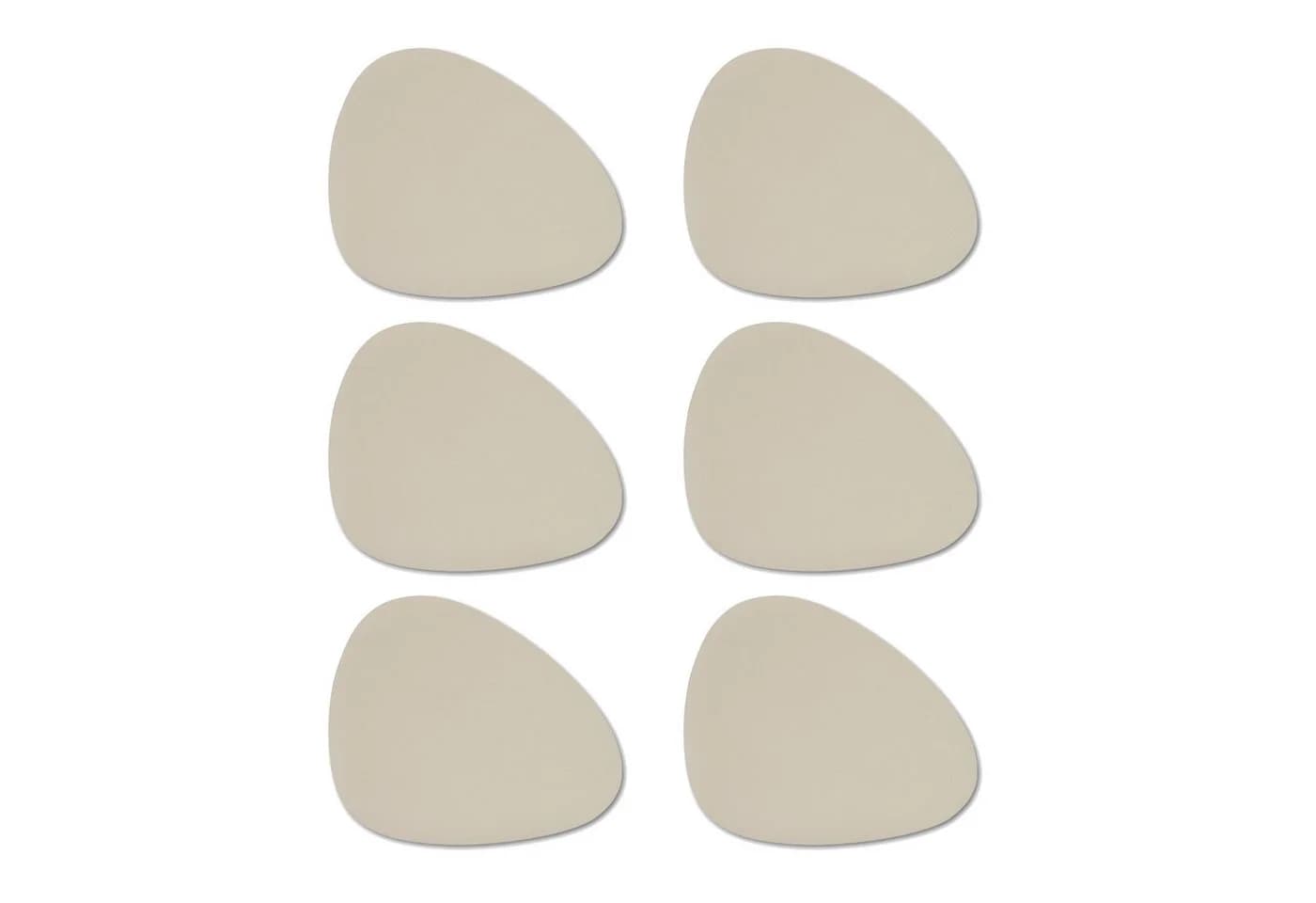 Basera® Platzset 6er-Set Kunstleder Creme Gebogen 42 x 34 cm - Bild 2