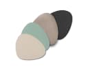 Basera® Glasuntersetzer 6er-Set Kunstleder Gebogen Creme Bild 3