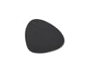 Basera® Glasuntersetzer 6er-Set Kunstleder Schwarz Gebogen Bild 1