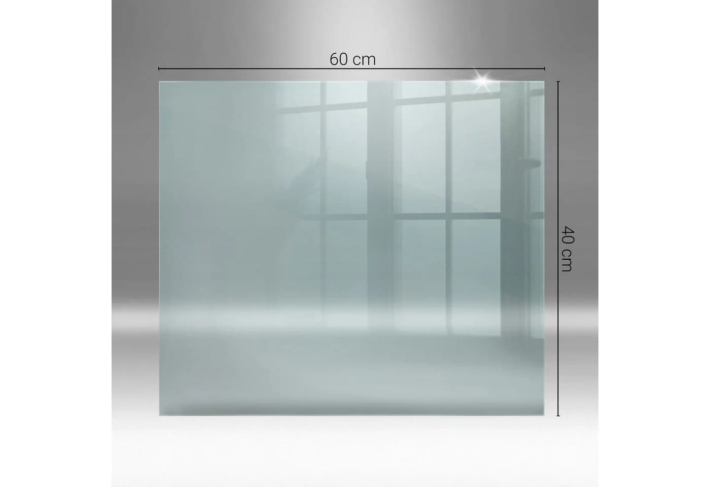 Tulup Bodenschutzplatte Glasplatte für Kaminofen Transparent - Bild 4