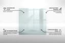 Tulup Bodenschutzplatte Glasplatte für Kaminofen Transparent Bild 5