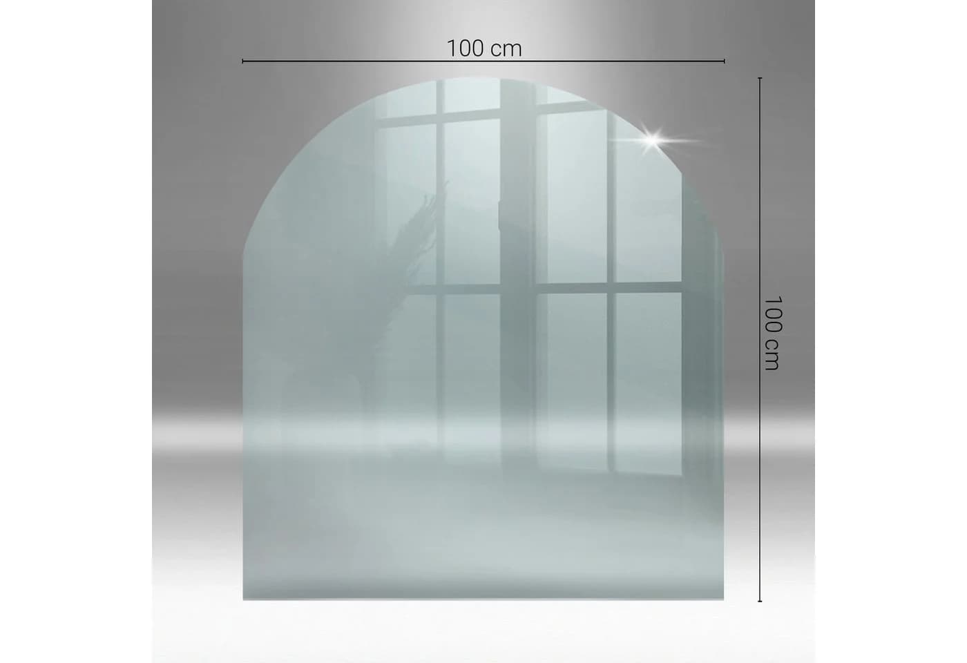 Tulup Bodenschutzplatte Glasplatte Transparent für Kaminofen - Bild 4
