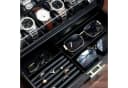 LuxusKollektion Uhrenbox Herren 12 Fächer Massivholz Schwarz Bild 5