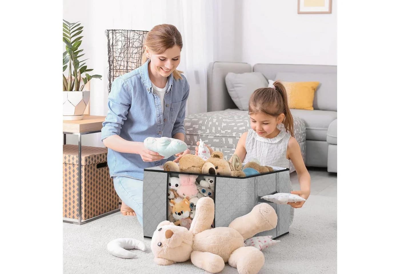 LuxusKollektion Aufbewahrungsbox 90L 8er Set mit Deckel & Griffen - Bild 5