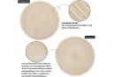 LuxusKollektion Platzset 6er Set Runde Tischmatten Beige 38cm Bild 1