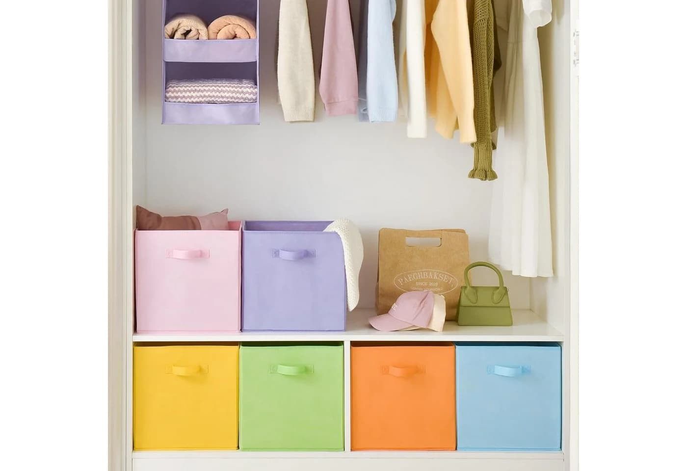LuxusKollektion Faltbox Aufbewahrungswürfel Stoff Kallax Regal 6 Stück - Bild 3