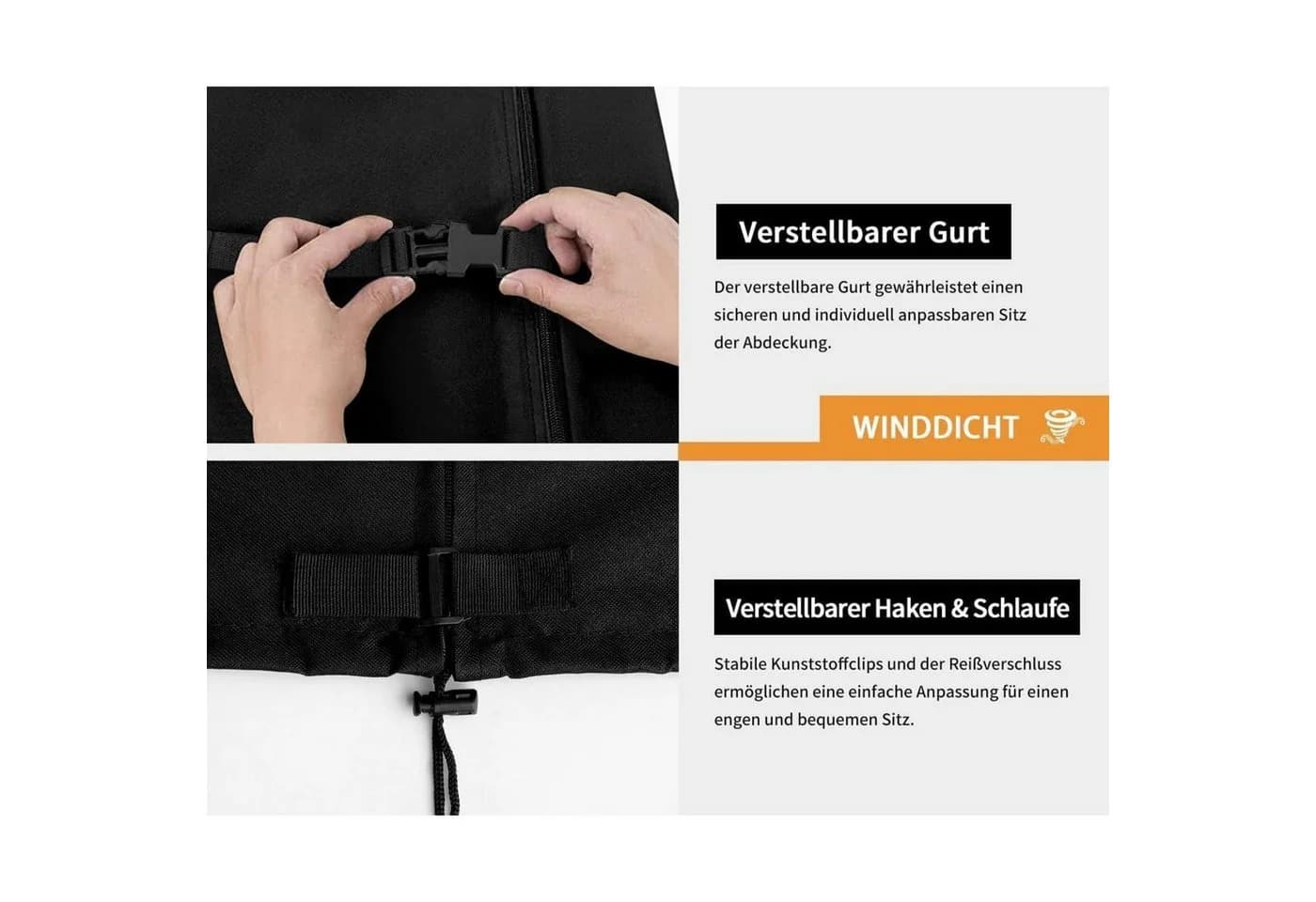 LuxusKollektion Sonnenschirm-Schutzhülle Wasserdicht für Ampelschirm - Bild 5