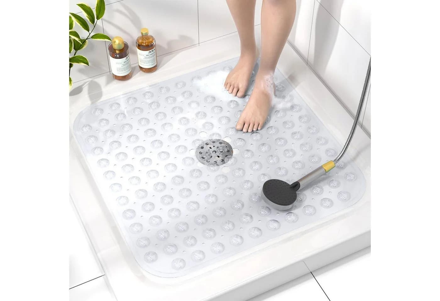 LuxusKollektion Duschmatte rutschfest 53x53cm PVC BPA-frei - Bild 2