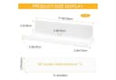 LuxusKollektion Wandregal 3er Set Weiß Acryl Selbstklebend 30cm Bild 1