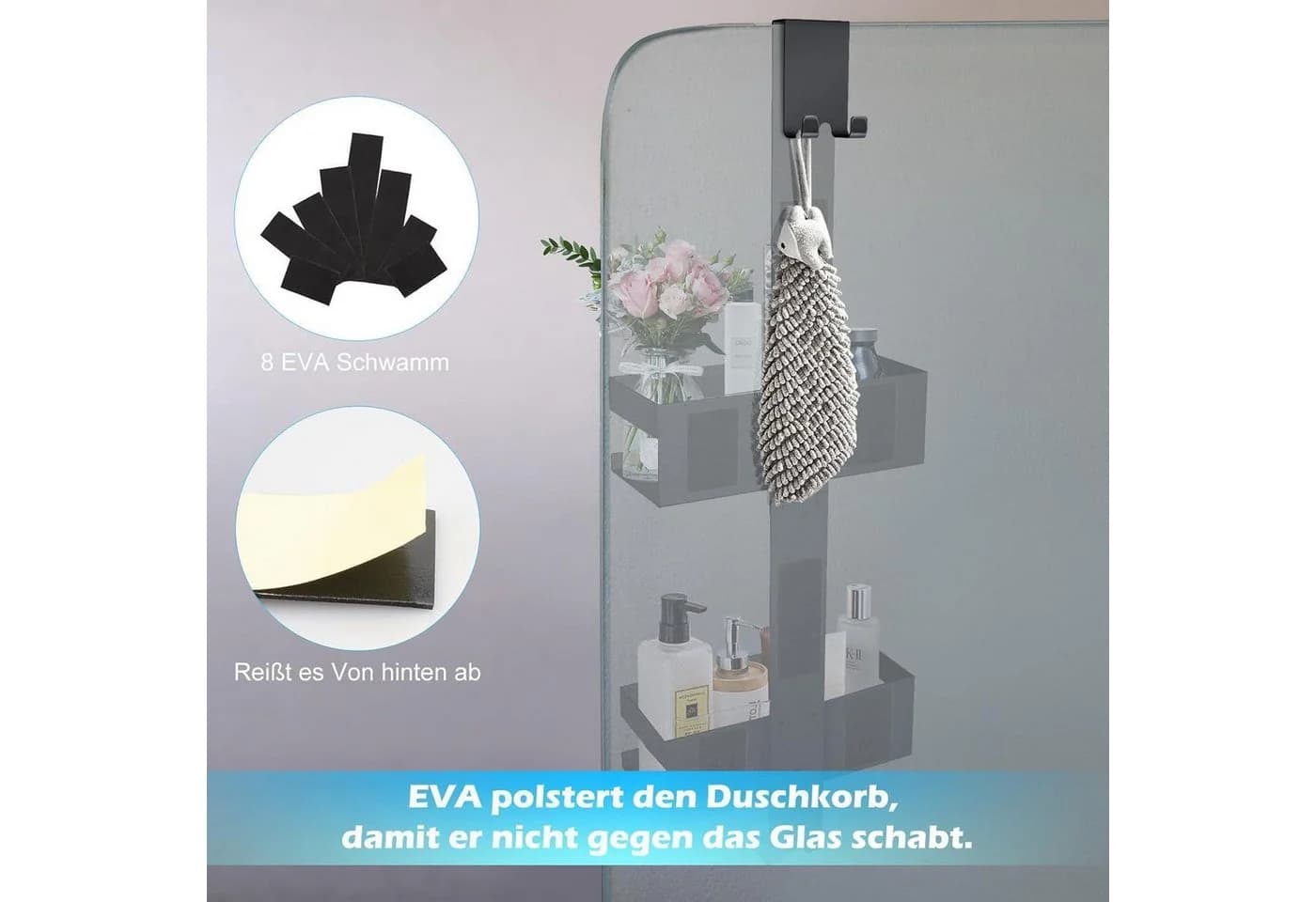 LuxusKollektion Duschablage Edelstahl Schwarz - Bild 5