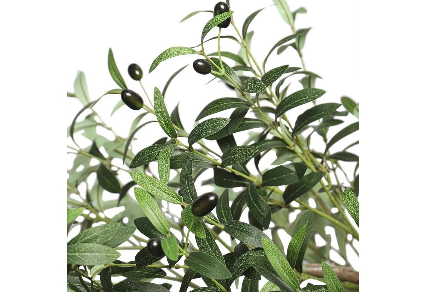 LuxusKollektion Künstlicher Olivenbaum 150cm Grün Schwarz - Bild 3