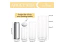 LuxusKollektion Glas-Kerzenhalter 3er Set Transparent Handgeblasen Bild 4
