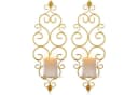 LuxusKollektion Wandkerzenhalter 2er Set Gold Metall Bild 2