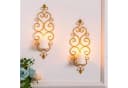 LuxusKollektion Wandkerzenhalter 2er Set Gold Metall Bild 4