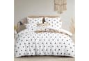 LuxusKollektion Bettwäsche 200x200 Weiß Polka Dot Mikrofaser Bild 2