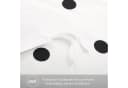 LuxusKollektion Bettwäsche 200x200 Weiß Polka Dot Mikrofaser Bild 5
