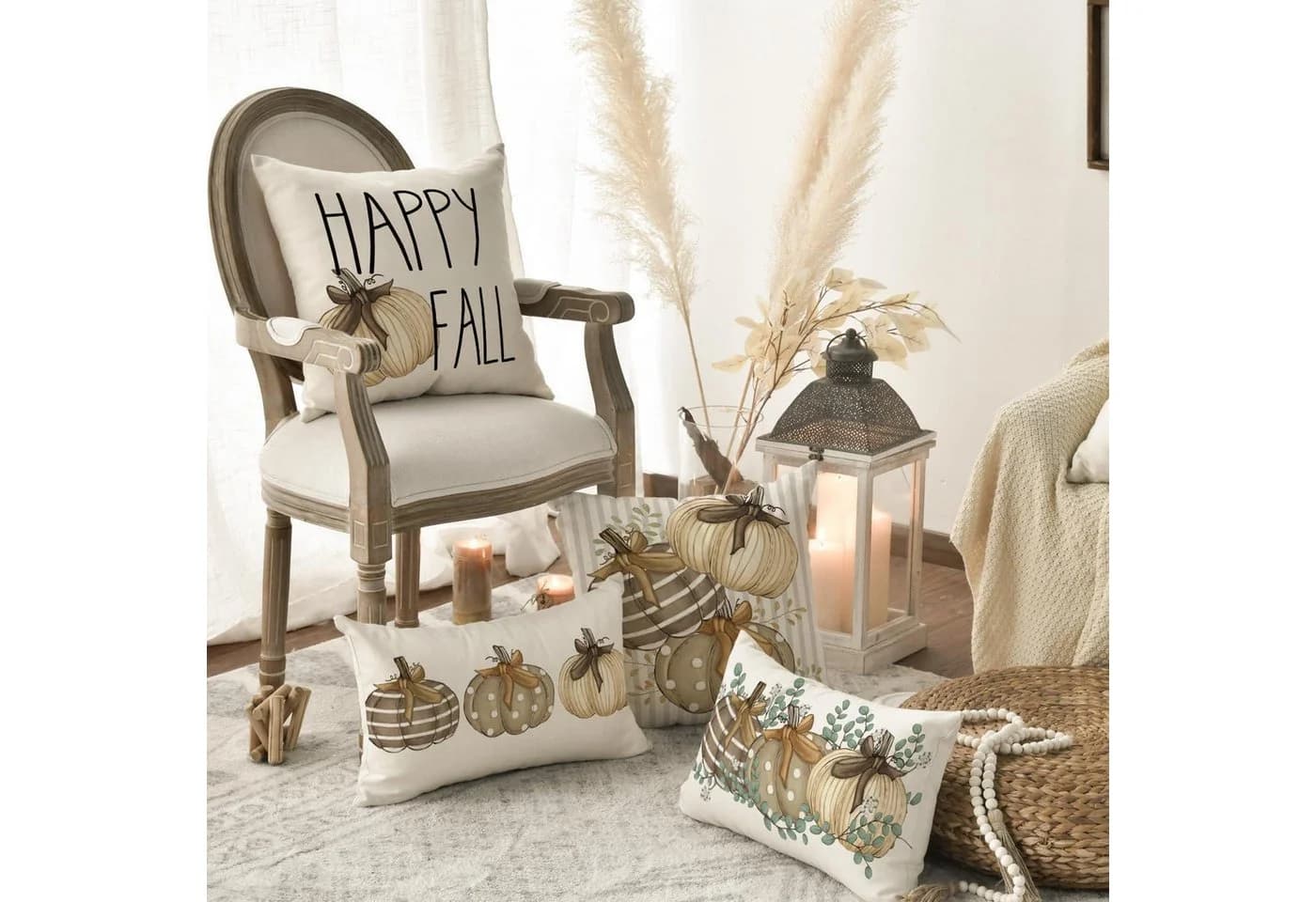 Artoid Mode Kissenbezug 4er Set Herbst Design Polyester - Bild 4